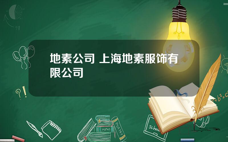 地素公司 上海地素服饰有限公司
